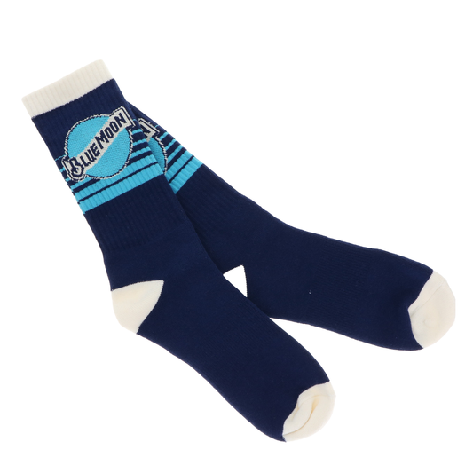 Blue Moon Striped Moon Sock